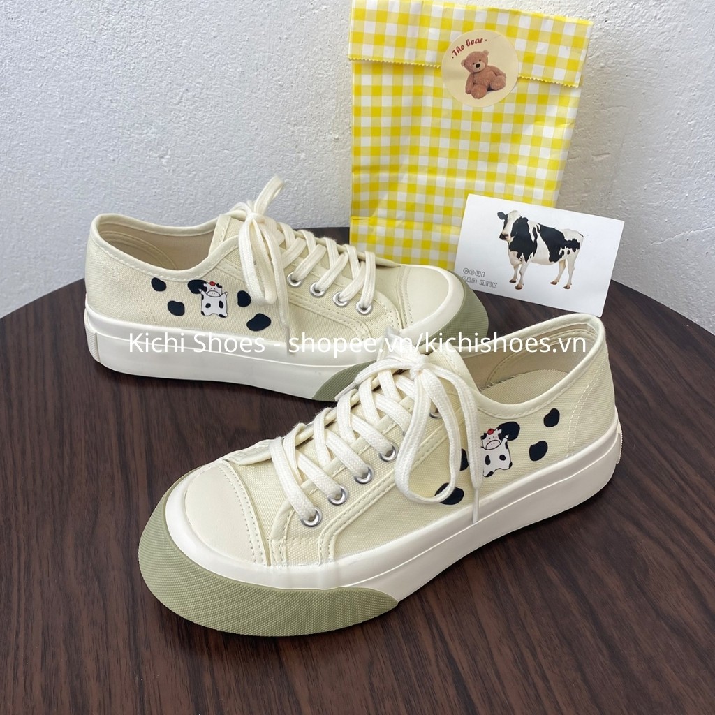 [Mã FAMAYWA2 giảm 10K đơn 50K] Giày bò sữa ulzzang đế bánh mì mã BV màu vàng nhạt / Giày sneaker bánh mì đế dày độn đế | BigBuy360 - bigbuy360.vn