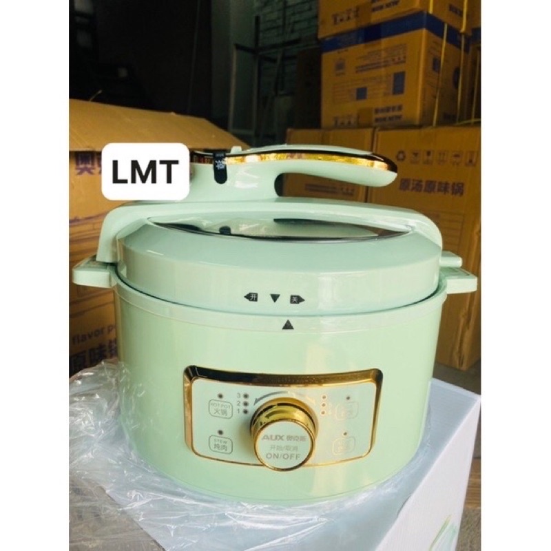 Nồi áp suất đa dụng AUX 4L- XANH MINT