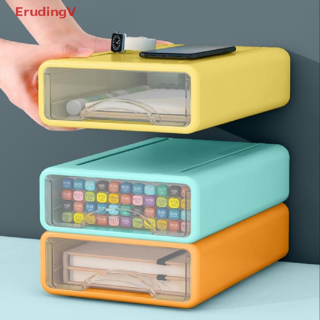 Hộp Đựng Tài Liệu / Mỹ Phẩm Để Bàn Dạng Ngăn Kéo Tiện Lợi