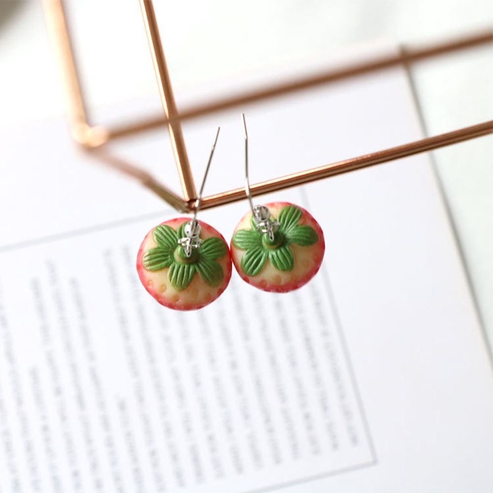 Khuyên tai kiểu trái dâu thời trang dành cho nữ