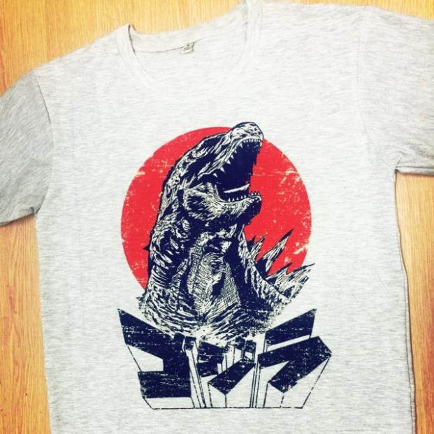 HOT SALE- Áo thun Gozilla Japan