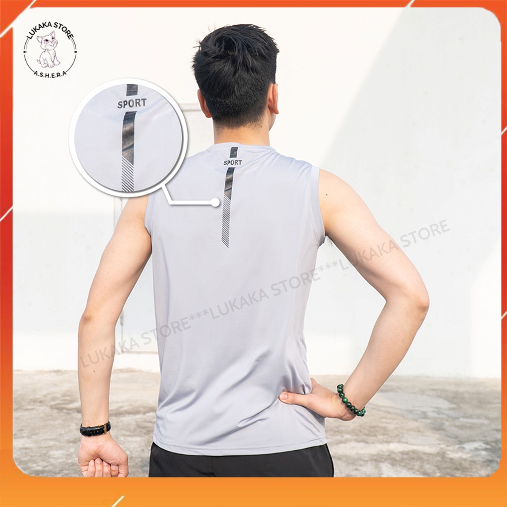 Áo sát nách nam ⚡FREESHIP⚡Áo sát nách nam thể thao tanktop 5 màu RUNNING. | BigBuy360 - bigbuy360.vn