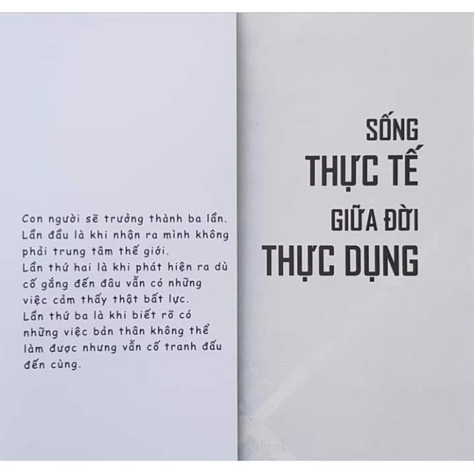 Sách Sống Thực Tế Giữa Đời Thực Dụng - Tái bản 2021 [AZVietNam]