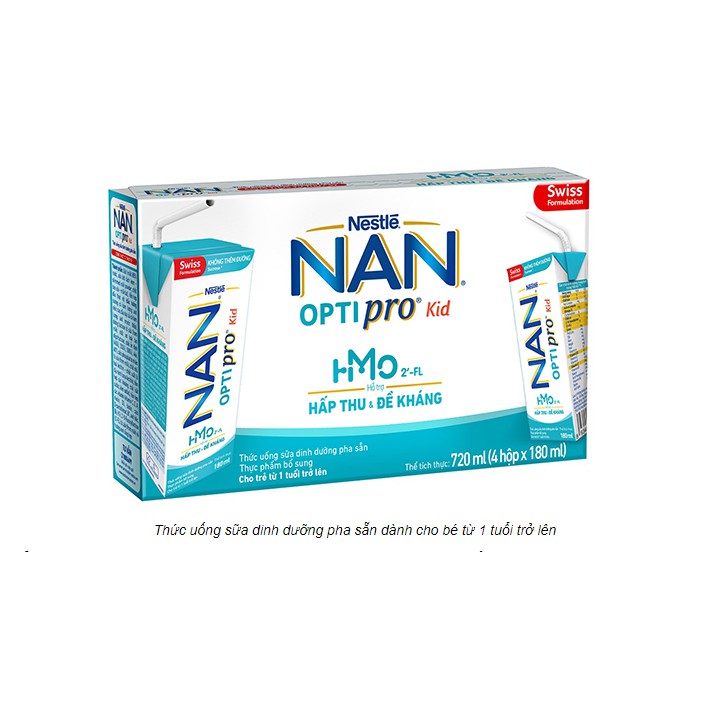 Thùng sữa Nan Optipro pha sẵn 24 hộp x 180ml