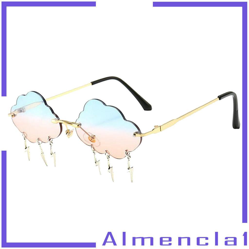 Kính Mát Hình Đám Mây Có Dây Tua Rua