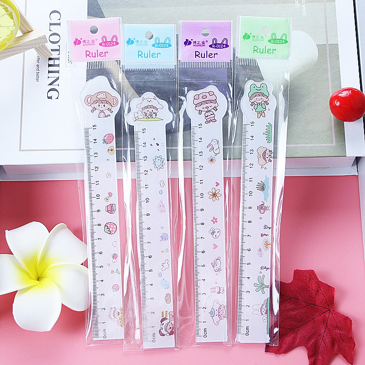 Thước kẻ 15cm nhiều hình dễ thương cho học sinh, thước kẻ cute cho bé