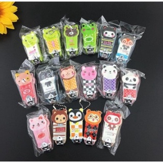 Bấm cắt móng tay mini hình thú có dây treo móc khóa siêu dễ thương