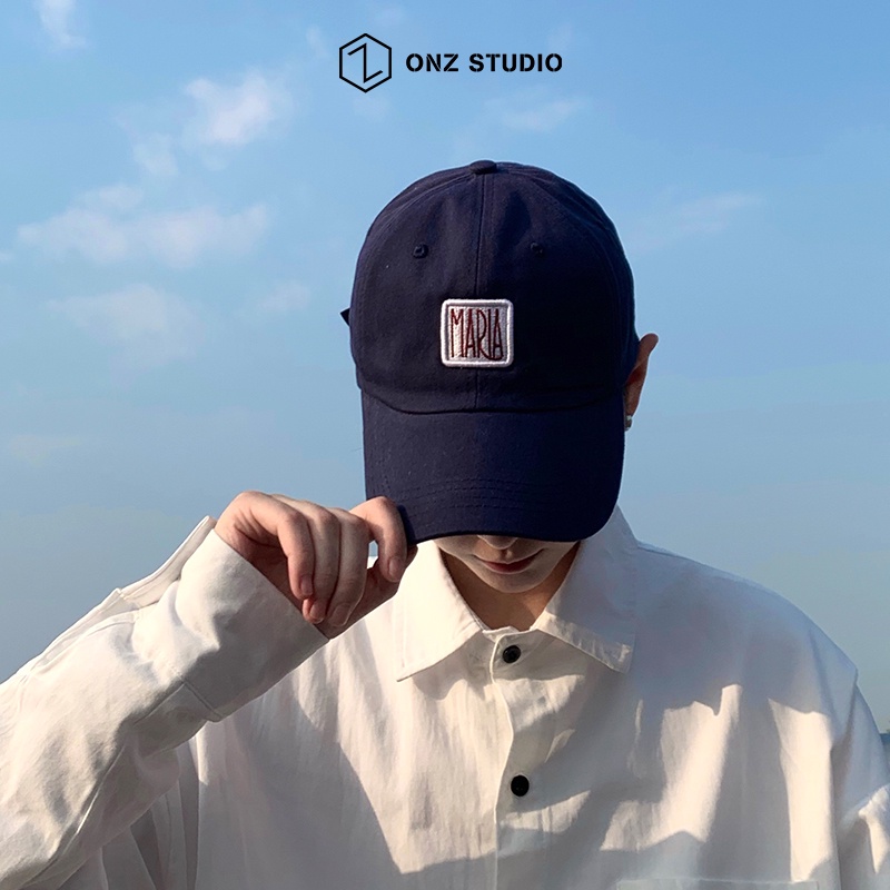 Nón kết ONZ cotton - Mũ lưỡi trai nam nữ Maria trơn phong cách hiphop cá tính năng động MLT01 - Onz Studio
