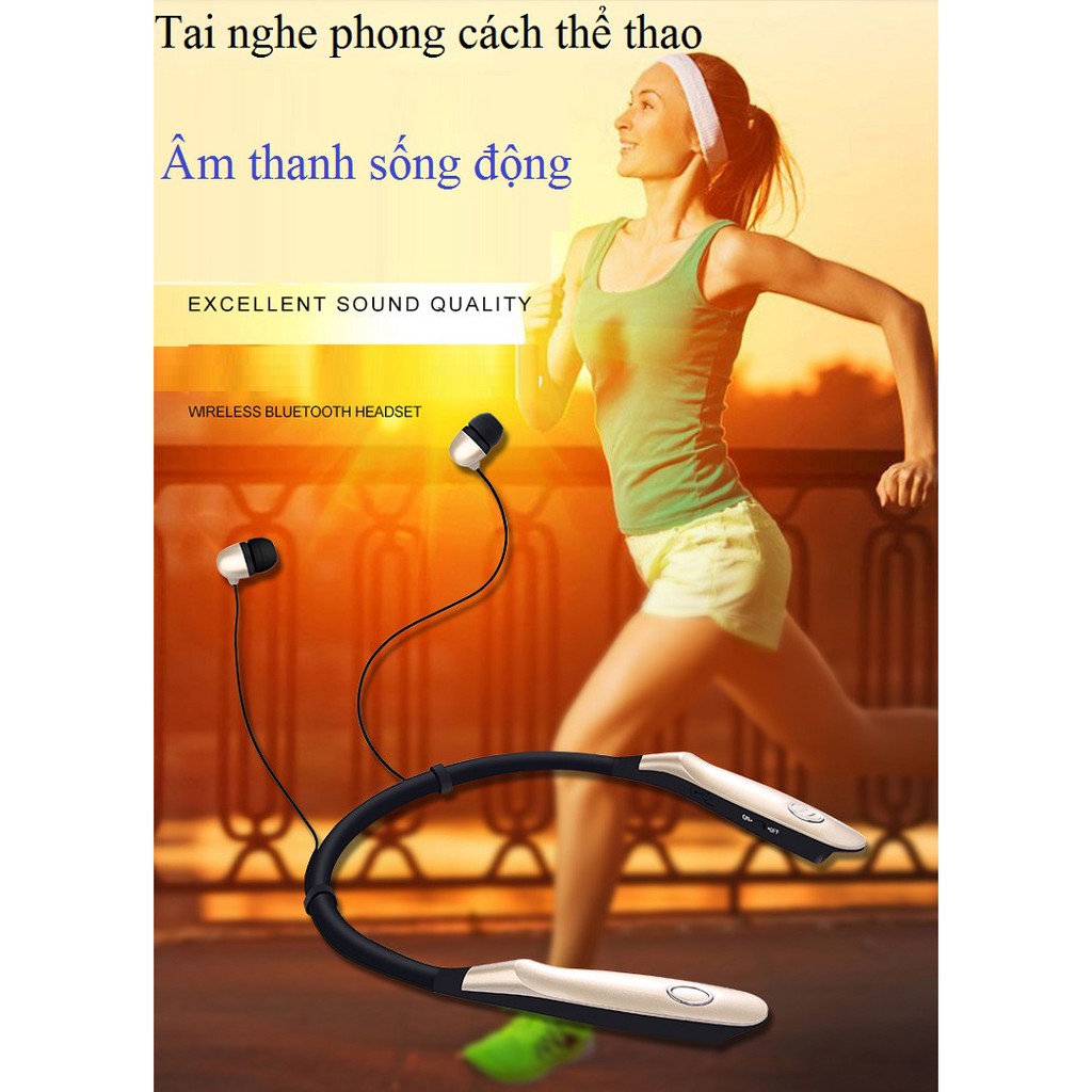 Tai Nghe Bluetooth ❤️FREESHIP❤️Tai Nghe Thể Thao HBS-900S Thiết Kế Đeo Cổ Tiện Lợi