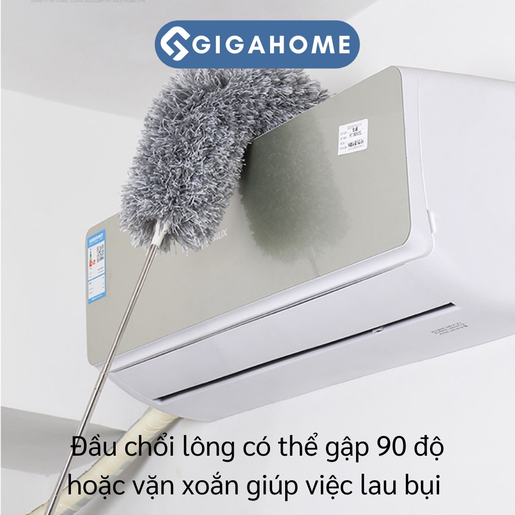 Chổi Kéo Dài 2m8 Quét Trần, Lau Bụi Đa Năng GIGAHOME Bằng Sợi Vải Siêu Nhỏ 9789