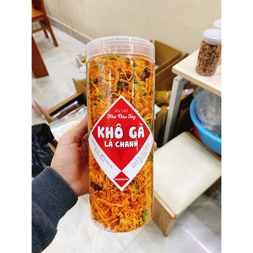 250G Khô Gà Lá Chanh Thơm Ngon Ăn Vặt Nhà Dâu Tây HN | BigBuy360 - bigbuy360.vn
