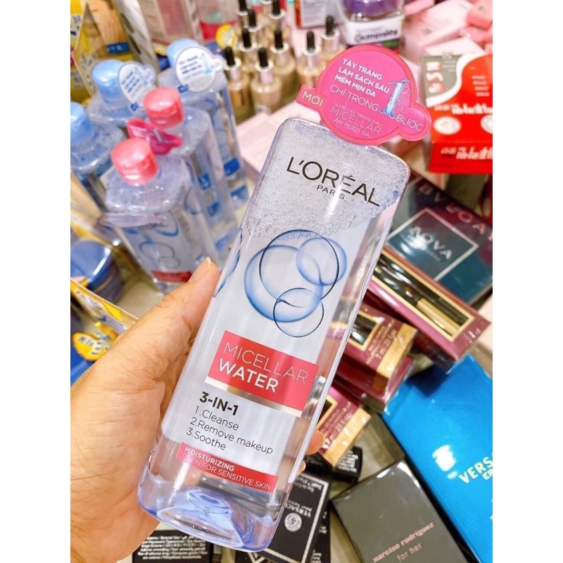 Nước Tẩy Trang Loreal Paris 3in 1 Micellar Water 400ml