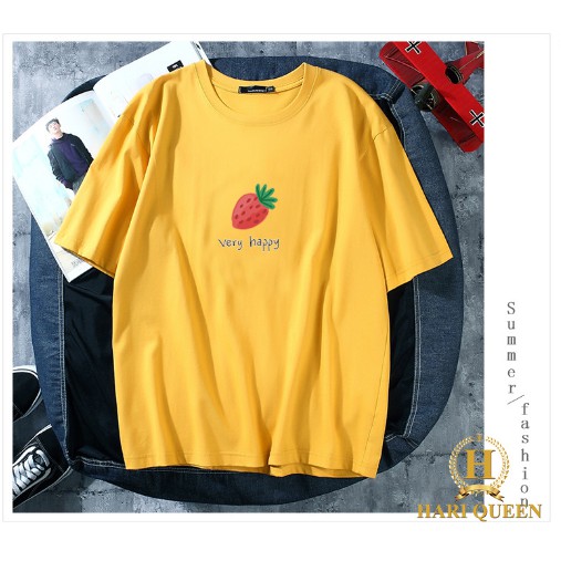 [FREE SHIP ĐƠN TỪ 50K] Áo phông quả dâu Very Happy HARI0420 1