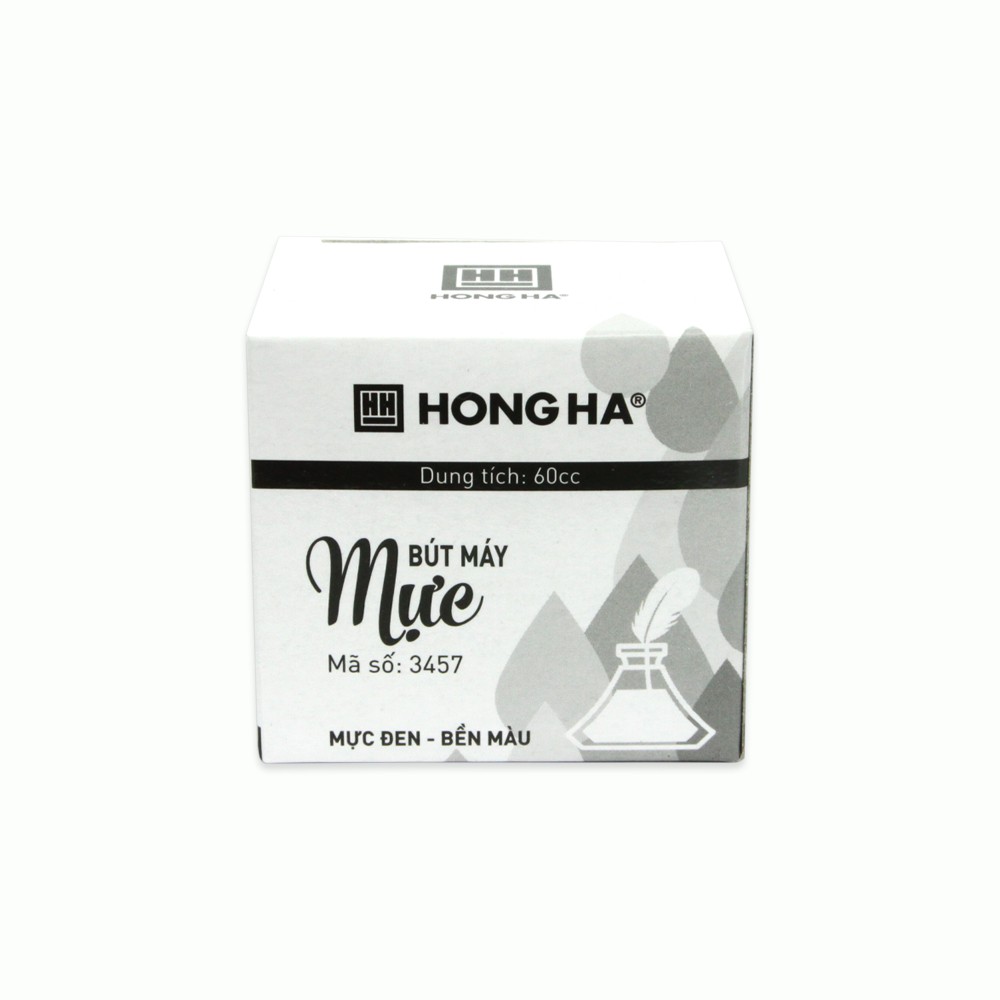 Combo 2 lọ mực bút máy chất lượng cao bền màu Hồng Hà màu tím, xanh, đen, đỏ