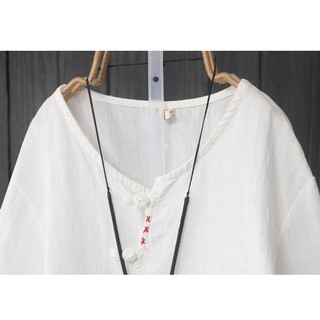 Áo linen X đỏ