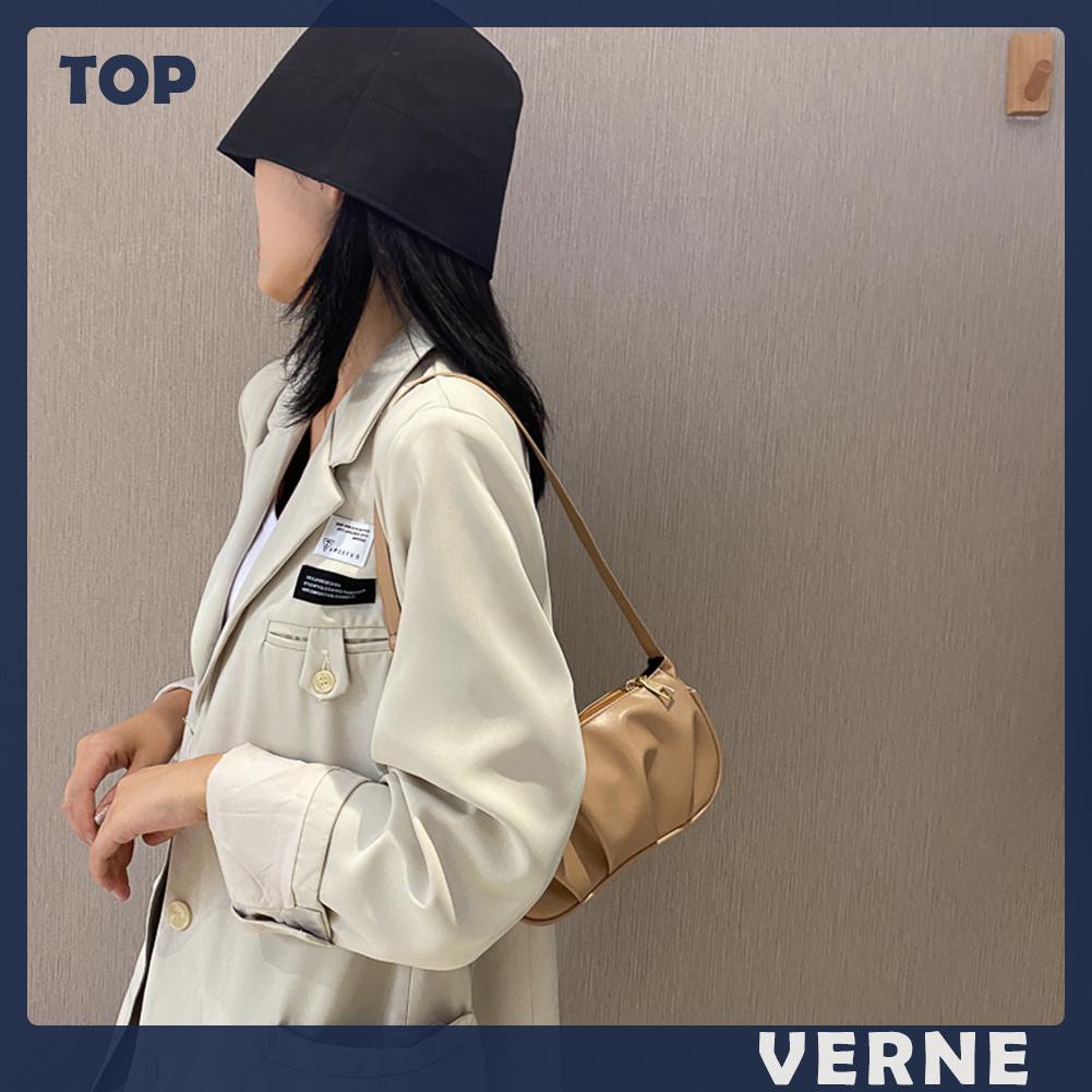 Túi Đeo Vai / Kẹp Nách / Túi Xách / Túi Xách Bằng Da Pu Xếp Ly Phối Dây Xích Thời Trang Cho Nữ