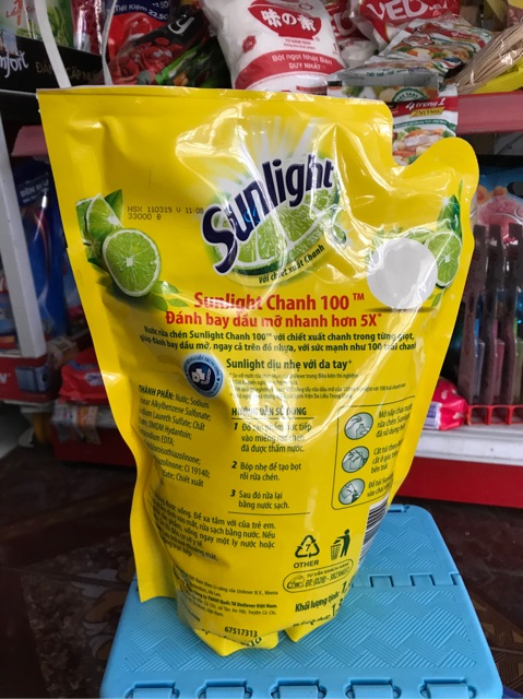 Bịch rửa chén Sunlight 1.4kg