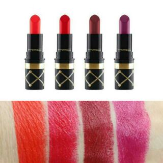 [Tách set] Son MAC mini Nutcracker sweet RED lipstick kit