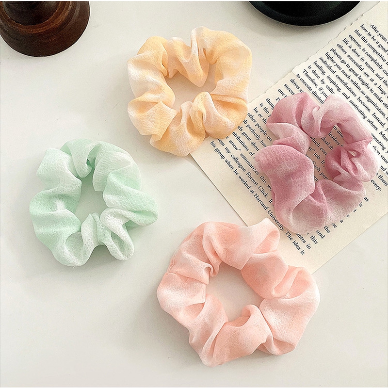 Dây Buộc Tóc Scrunchies Phong Cách Hàn Quốc Dễ Thương Cho Nữ