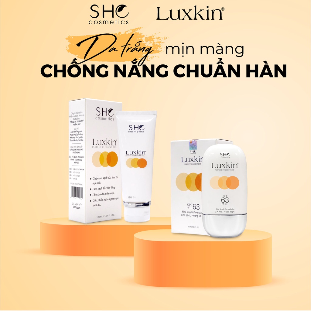 Kem Chống Nắng LUXKIN, Dưỡng da bảo vệ da tối ưu trước tia UVA & UVB, Đồng thời giúp cải thiện các vẫn đề về da 50ml