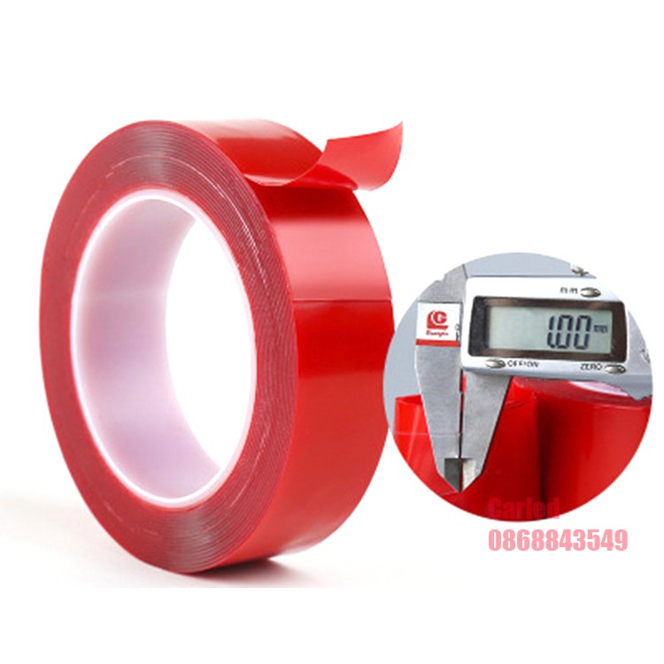 Băng keo 2 mặt trong suốt bám dính cao loại 0.6cm-1.5cm