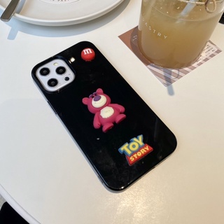 Ốp lưng gấu losto gắn sticker nổi 3d