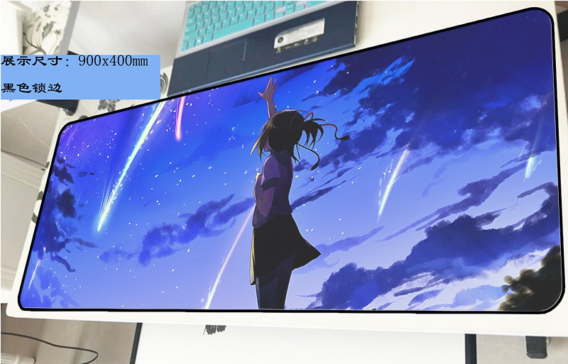 Tấm Lót Chuột Cỡ Lớn 90x40 In Hình Phim Anime Your Name