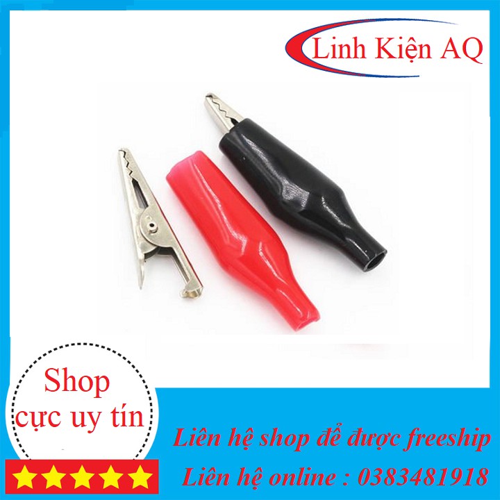 Kẹp Cá Sấu 45mm - 1 cặp Đỏ Đen | BigBuy360 - bigbuy360.vn