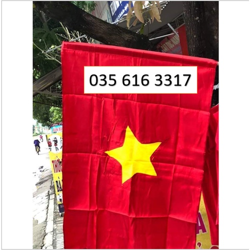 Cờ tổ quốc, 70*105cm, vải satanh dày mềm, 2 mặt, lá cờ đỏ sao vàng to, loại đẹp giá tại xưởng, lá cờ tổ quốc