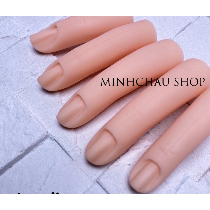 Bộ 5 NGÓN TAY GIẢ HỌC NAIL ( SILICON )