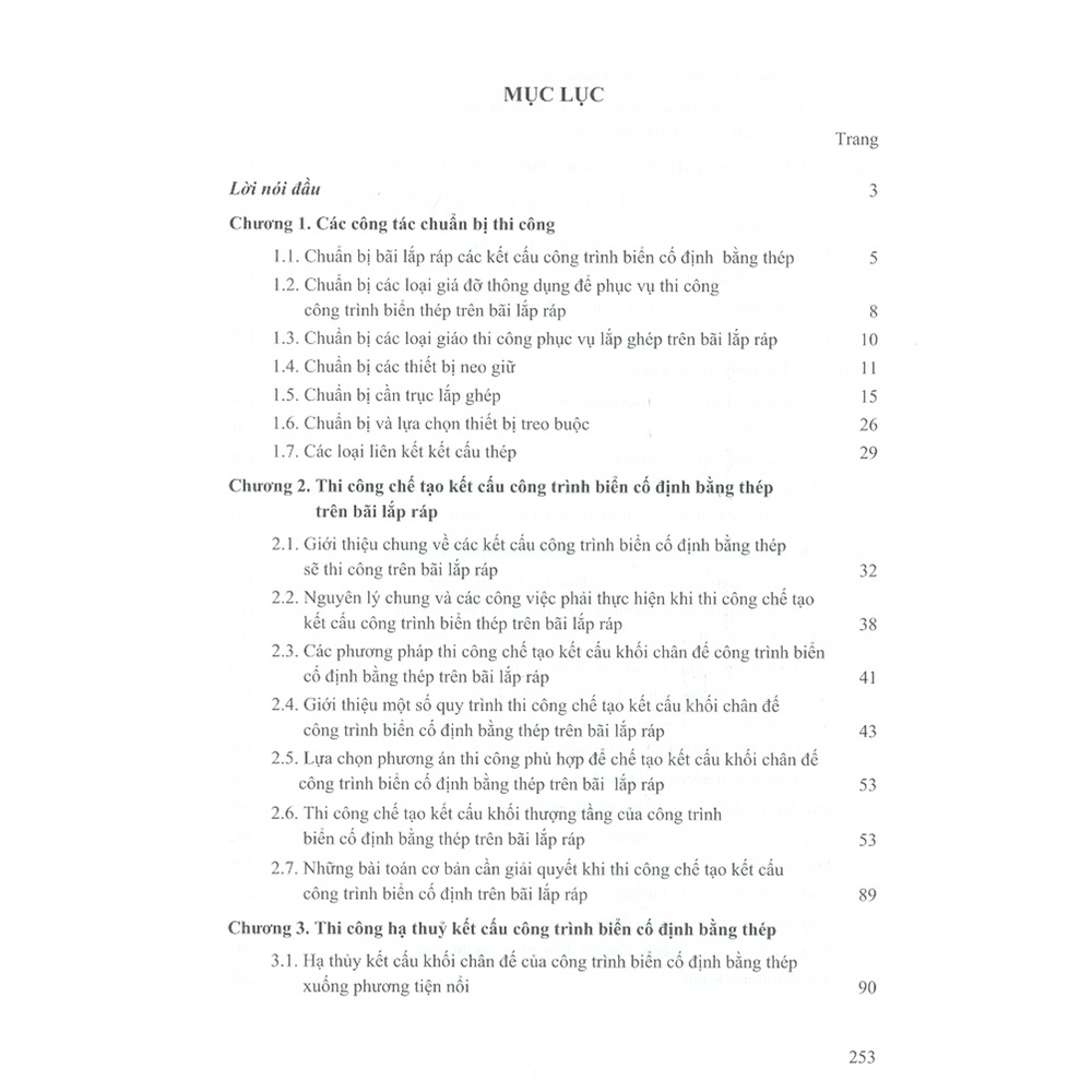 Sách - Thi Công Công Trình Biển Cố Định Bằng Thép