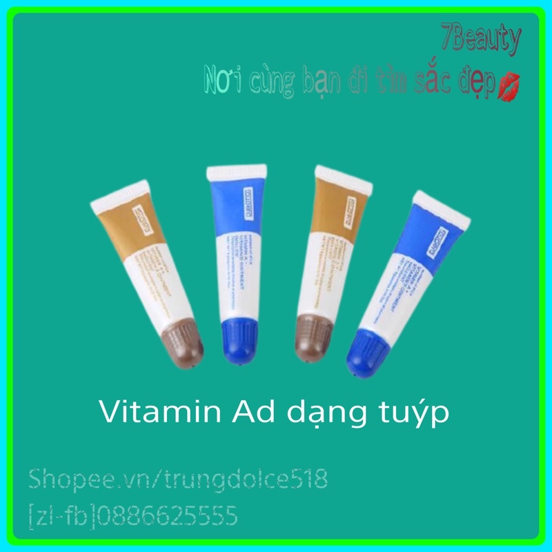 DƯỠNG SAU XĂM VITAMIN AD 10 TUÝP / 40k