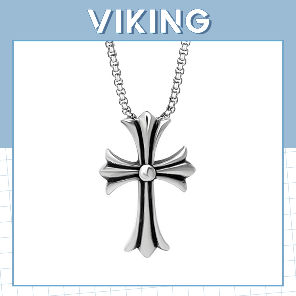 Vòng Cổ Dây Chuyền Chrome Hearts Đơn Thép Không Gỉ Dành Cho Nam Nữ