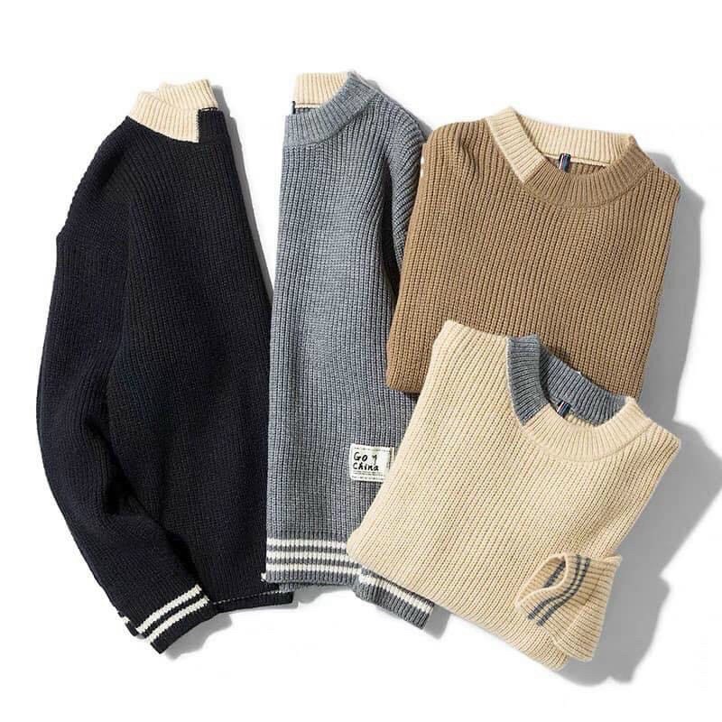 Áo len nam cao cấp dài tay  cao cấp họa tiết phối màu trẻ trung thời trang hàn quốc mã 11