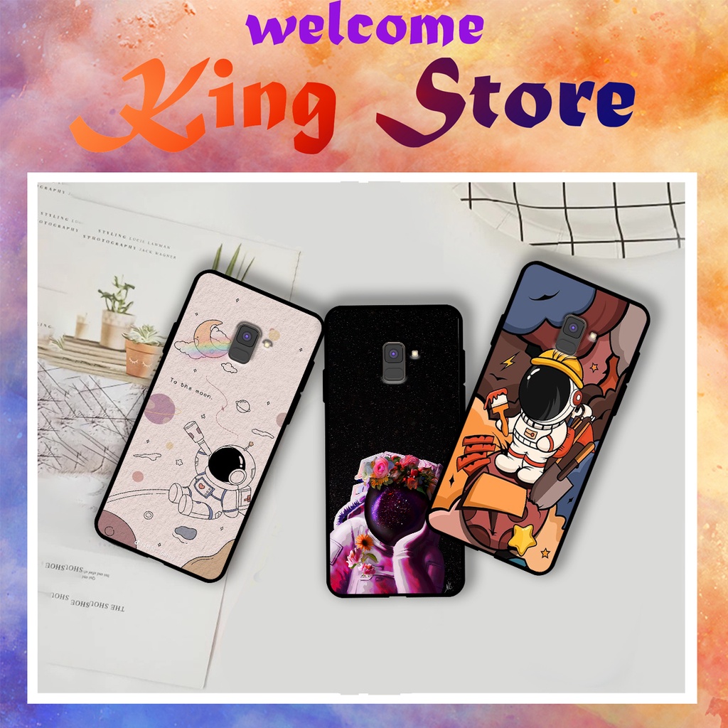 Ốp lưng Samsung A6-2018/A6 Plus/A8-2018/A8 Plusin hình Phi Hành Gia_KINGSTORE.HN_Ốp SS A6/A6 Plus /A8 /A8 Plus