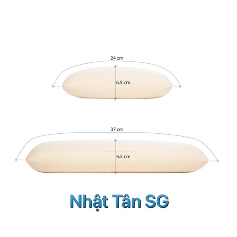Gối cao su Oval Liên Á- 24x37x6,5cm