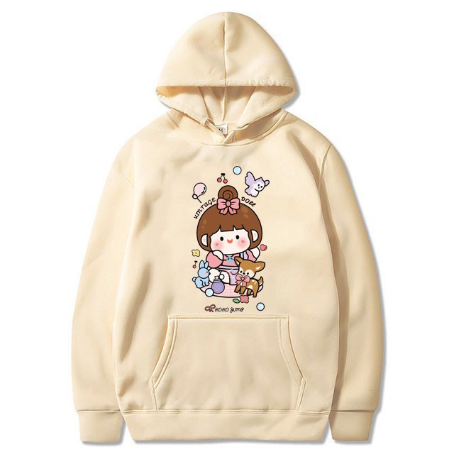 Áo Hoodies Nam Nữ Thu Đông Ấm Áp Chất Nỉ Mềm Mịn Siêu Dễ Thương In 3D Bé Yêu Thú Mặc Đi Chơi - Đi Học Phong Cách