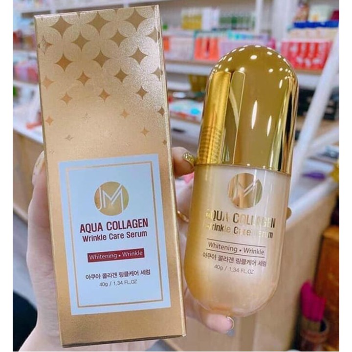 Serum Dưỡng Trắng Da JM Aqua Collagen Wrinkle Care 40g [Hàn Quốc]