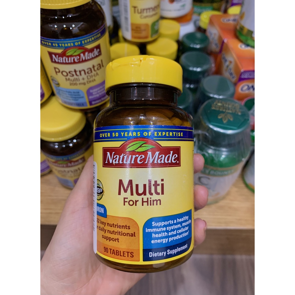 Vitamin Tổng Hợp Nam - Nature Made - Multi for Him - 90 viên