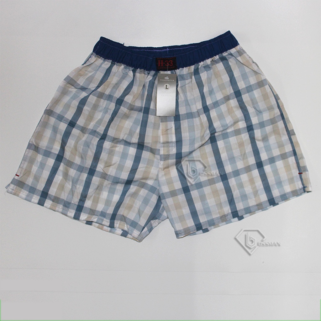 Quần Đùi Boxer Nam H33 sọc Caro Nhiều màu - Quần Ngủ Nam - Mặc nhà