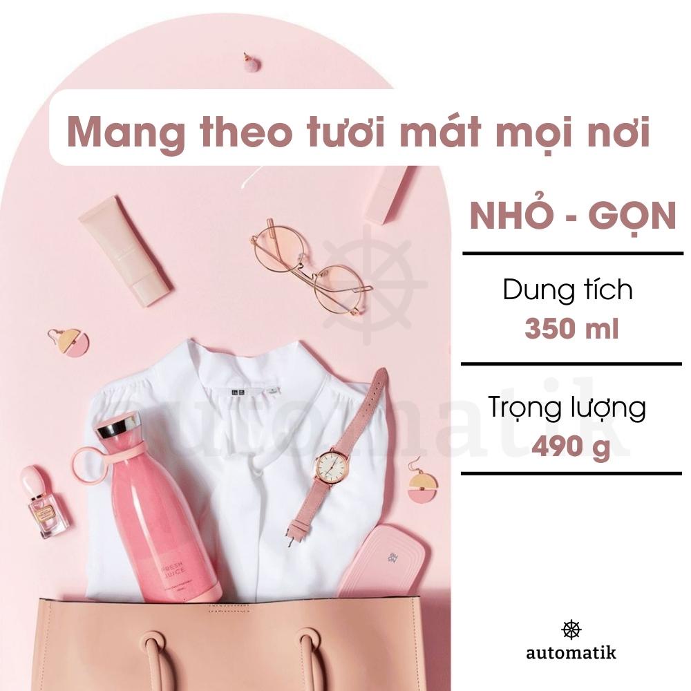 Máy Xay Sinh Tố Cầm Tay Mini Đa Năng Tiện Lợi Ép Trái Cây Say Hoa Quả Quà Tặng Sinh Nhật Mẹ Bạn Trai Bạn Gái - Automatik