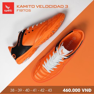 10.10 SALE HOT | Xả Kho | Giày bóng đá Kamito Velocidad 3 F19705 màu cam đen 💝 .. Nhất . 🔥 .