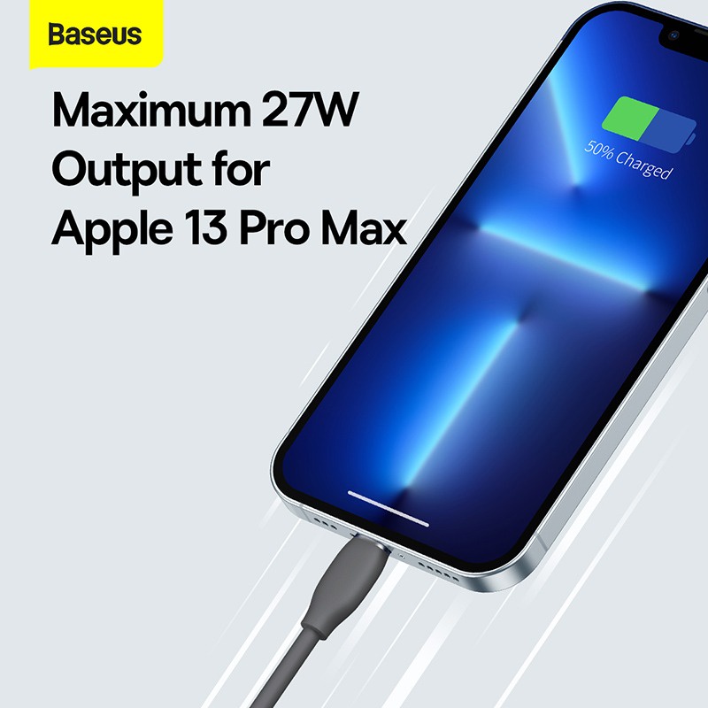 Cáp sạc nhanh C to IP 20W Baseus Jelly Liquid Silica Gel Fast Charging Data Cable