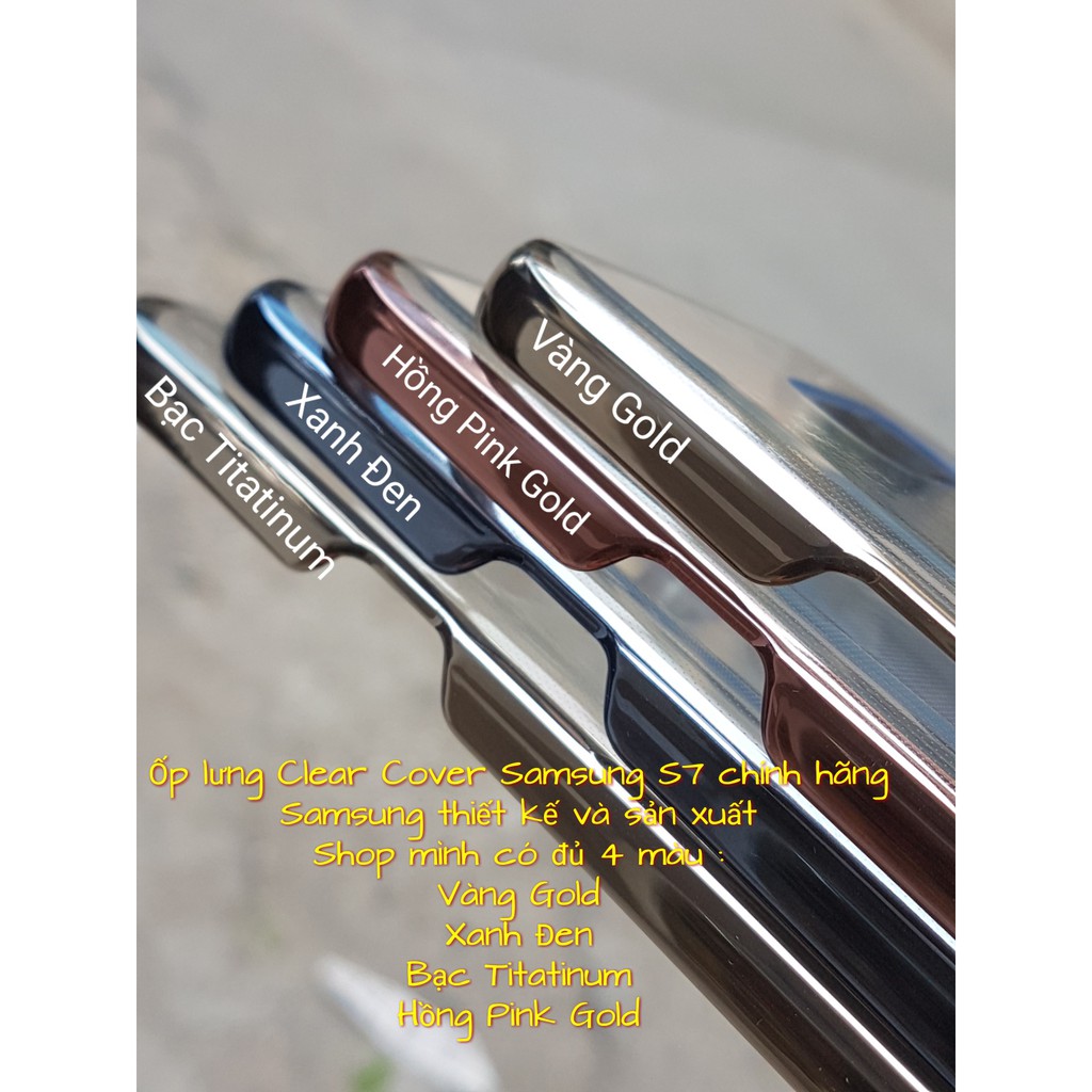 Ốp lưng Samsung S7 Clear Cover chính hãng Samsung Việt Nam sản xuất