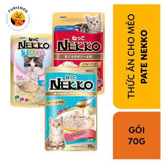 Pate cho mèo Nekko kitten/ jelly/ gravy gói 70g