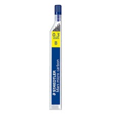 Ruột chì kim kỹ thuật MARSMICRO 0.3 mm độ cứng B/HB Staedtler-Dụng cụ vẽ Tâm Tâm