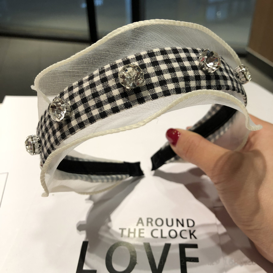 Băng Đô Lưới Đính Đá Phong Cách Hàn Quốc Cho Nữ