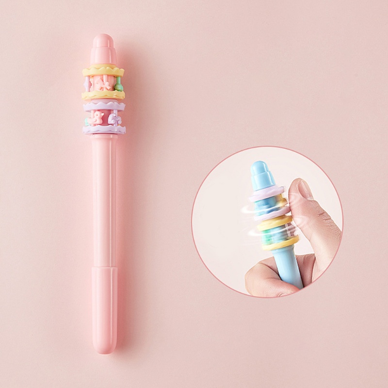 Set 3 Bút Mực Gel Mực Đen Kiểu Dáng Dễ Thương Cho Học Sinh