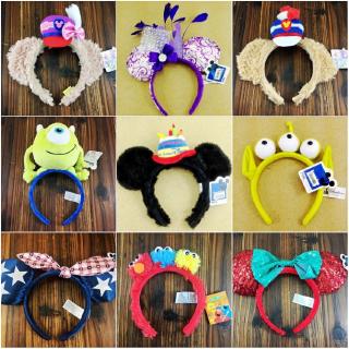 1 Băng Đô Cài Tóc Ba Mắt Hình Chuột mickey Bằng Vải Bông Dễ Thương Sáng Tạo Dành Cho Bé Gái /