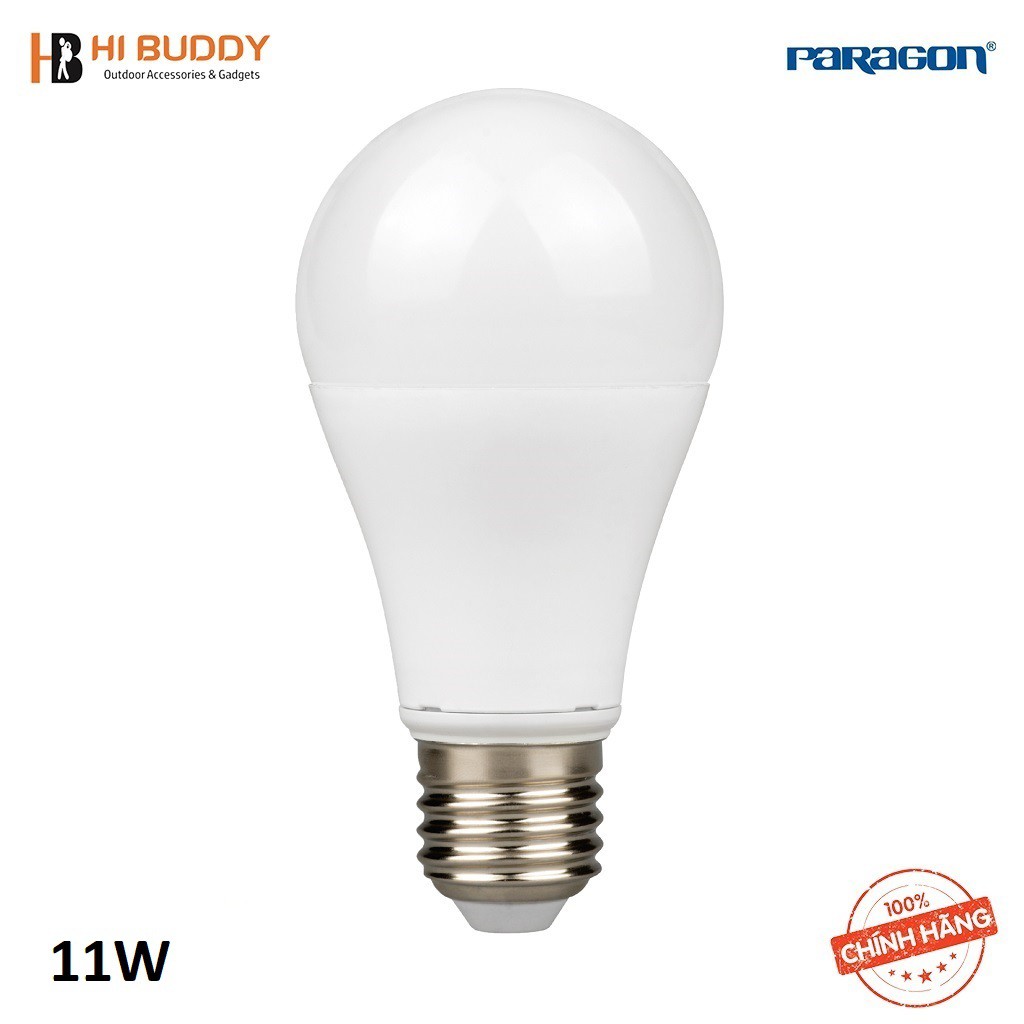 Bộ 5 Bóng Đèn Led Bulb Paragon PBCB 5W/ 7W/ 9W/ 11W/ 13W Ánh Sáng Vàng/ Trung Tính/ Trắng Hàng Chính Hãng - HIBUDDY